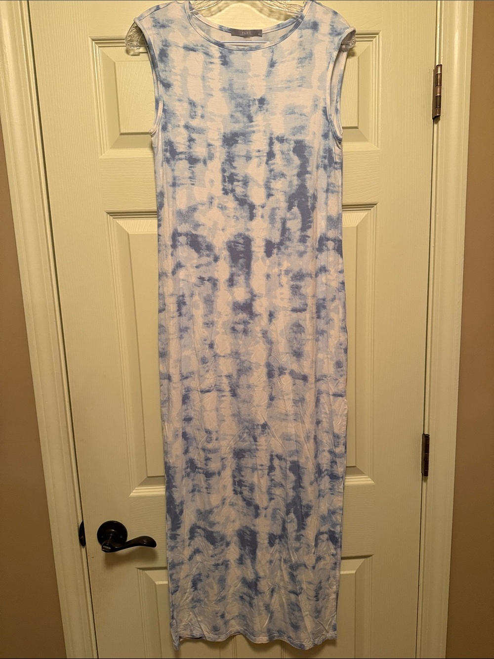 Tart Blue and White Tie-Dye Maxi dress